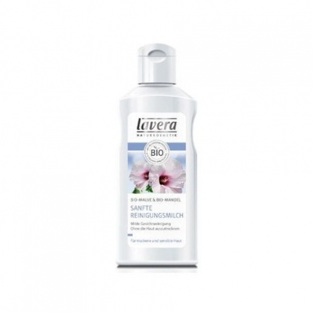 LAVERA Łagodne mleczko do twarzy z bio-malwą i bio-migdałów 125ml